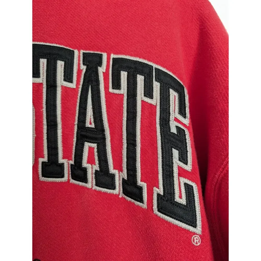 Ohio State‎ Buckeyes Hoodie Sweatshirt Red Size XL Embroidered Y2K Spellout 2010